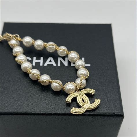 chanel bracelet man|Chanel pearl bracelet price.